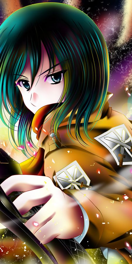 Phone wallpaper: Anime, Mikasa Ackerman, Attack On Titan free download