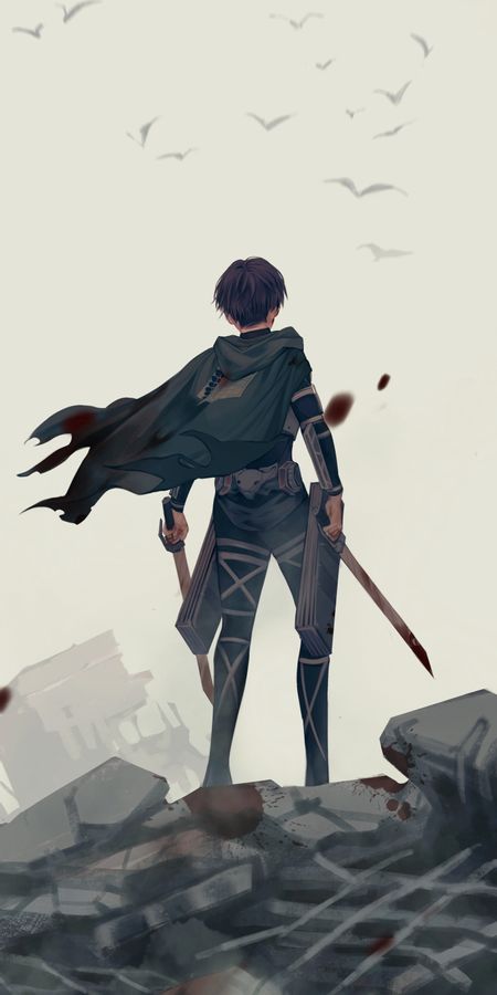 Phone wallpaper: Anime, Attack On Titan, Levi Ackerman free download