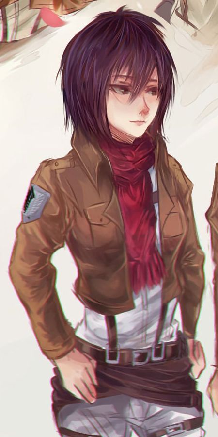 Phone wallpaper: Anime, Eren Yeager, Mikasa Ackerman, Shingeki No Kyojin, Attack On Titan free download