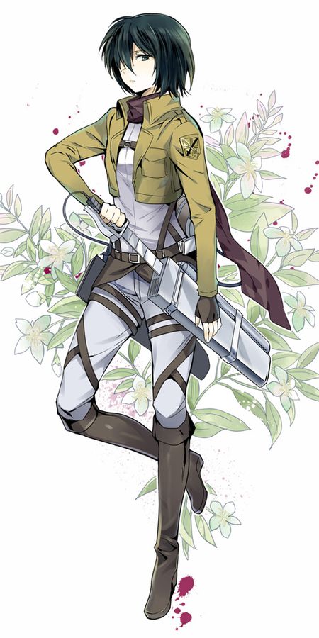 Phone wallpaper: Anime, Mikasa Ackerman, Attack On Titan free download