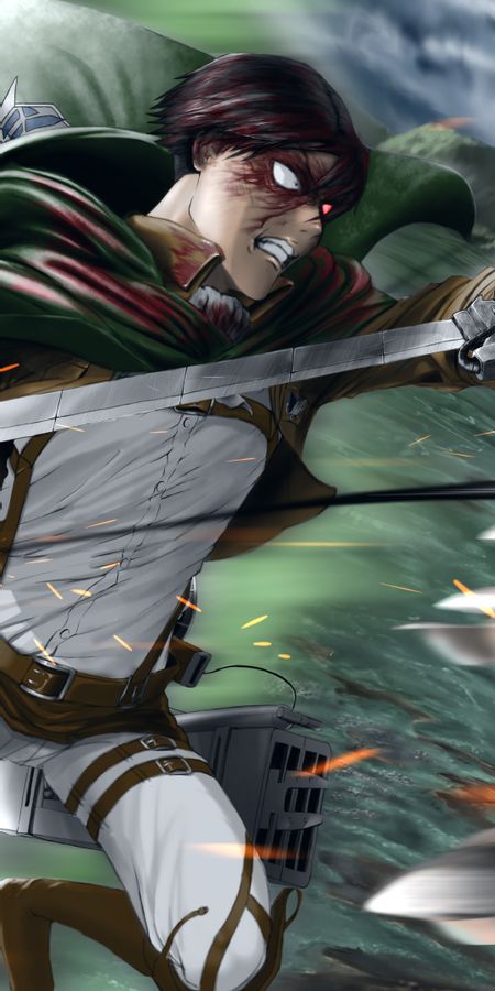 Phone wallpaper: Anime, Attack On Titan, Levi Ackerman free download