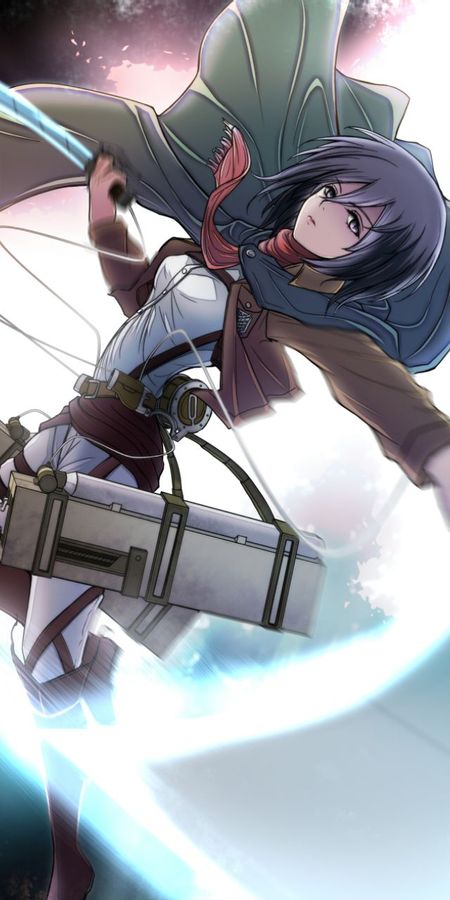 Phone wallpaper: Anime, Mikasa Ackerman, Attack On Titan free download