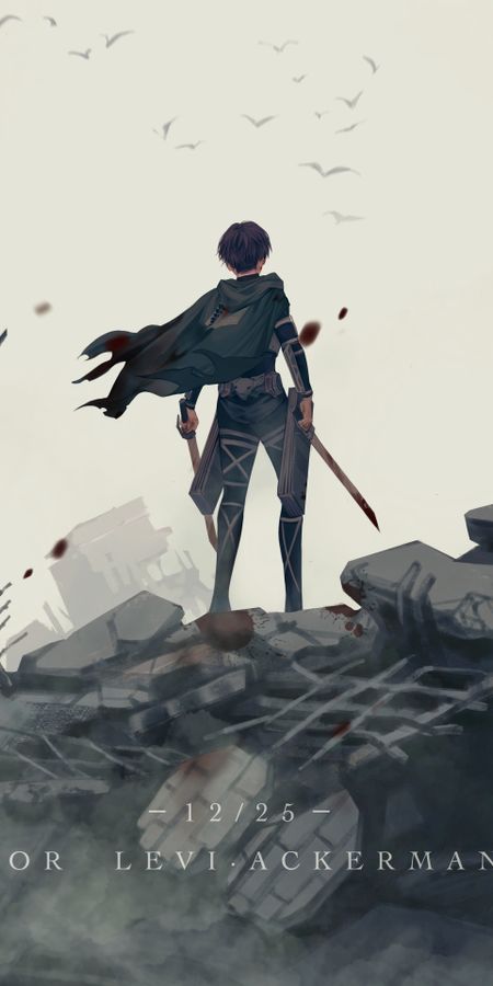 Phone wallpaper: Anime, Attack On Titan, Levi Ackerman free download