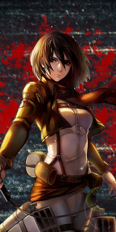 Phone wallpaper: Anime, Mikasa Ackerman, Shingeki No Kyojin, Attack On Titan free download