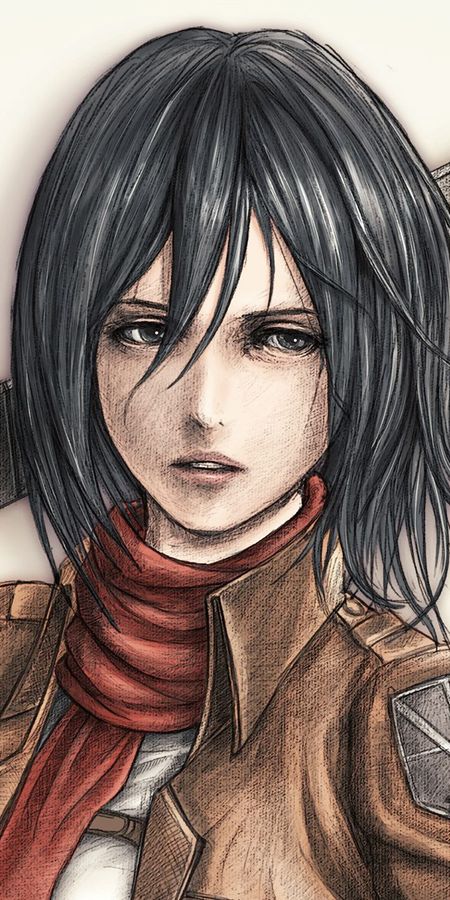 Phone wallpaper: Mikasa Ackerman, Attack On Titan, Shingeki No Kyojin, Anime free download