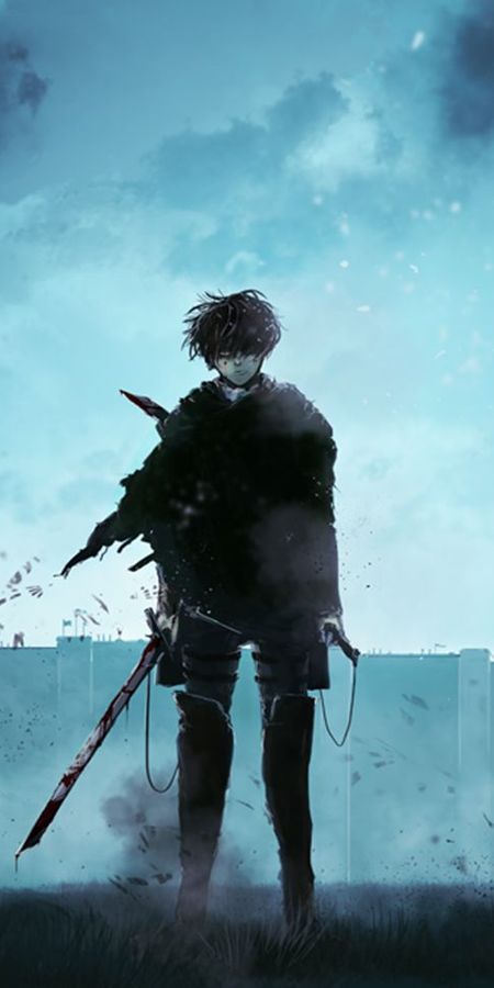 Phone wallpaper: Anime, Weapon, Blood, Boots, Sword, Shingeki No Kyojin, Attack On Titan, Levi Ackerman free download