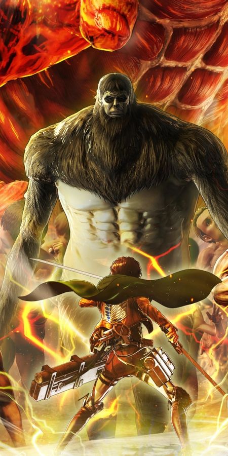 Phone wallpaper: Anime, Attack On Titan free download