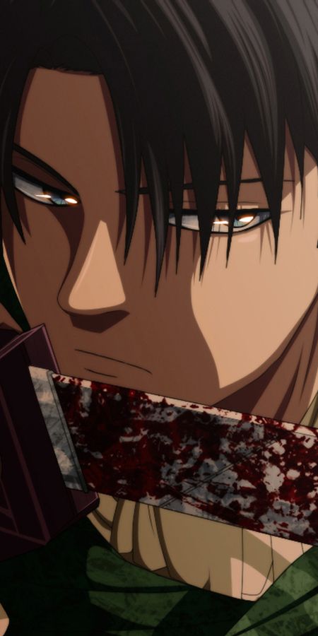Phone wallpaper: Levi Ackerman, Blood, Sword, Attack On Titan, Anime free download