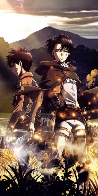 Phone wallpaper: Anime, Eren Yeager, Attack On Titan, Levi Ackerman free download