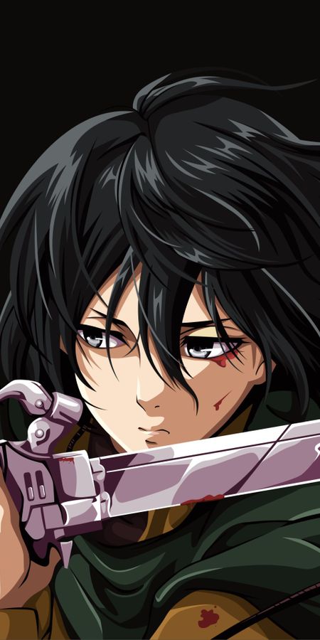 Phone wallpaper: Anime, Mikasa Ackerman, Shingeki No Kyojin, Attack On Titan free download