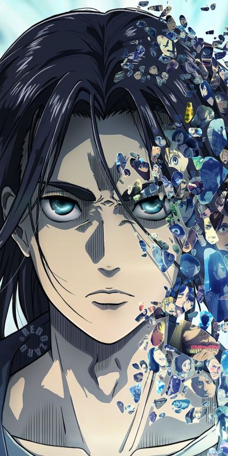 Phone wallpaper: Anime, Eren Yeager, Attack On Titan free download