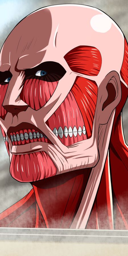 Phone wallpaper: Anime, Crossover, Attack On Titan, Colossal Titan free download