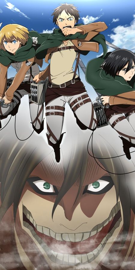 Phone wallpaper: Anime, Attack On Titan free download