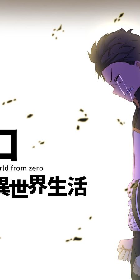 Phone wallpaper: Anime, Blue Hair, Short Hair, Re:zero Starting Life In Another World, Subaru Natsuki, Rem (Re:zero) free download