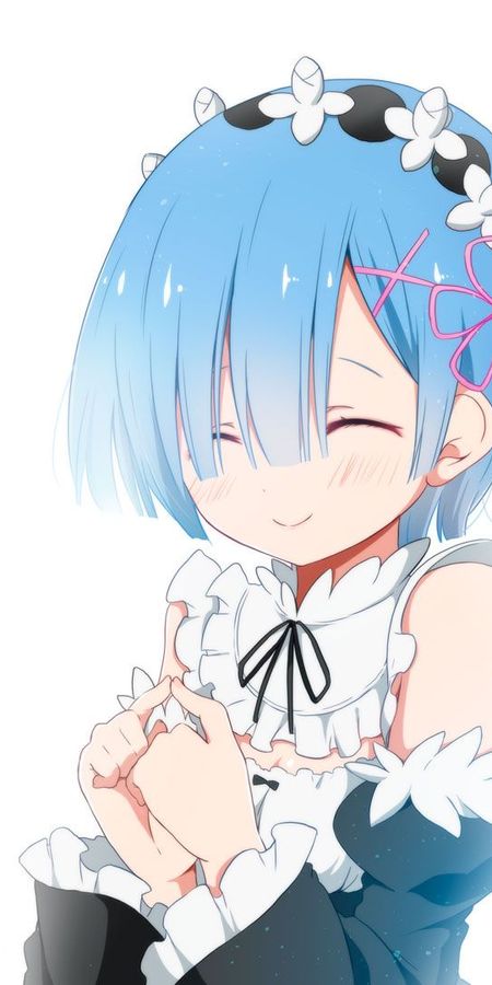 Phone wallpaper: Anime, Maid, Blue Hair, Short Hair, Re:zero Starting Life In Another World, Rem (Re:zero) free download