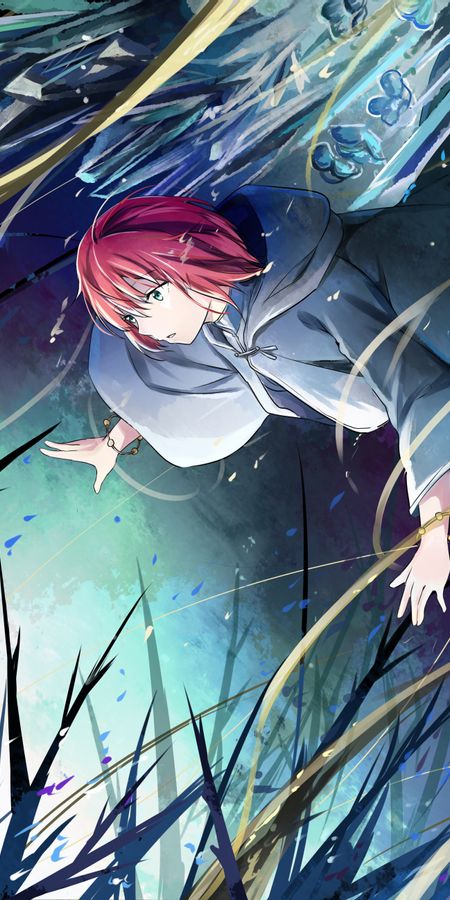 Phone wallpaper: Anime, Short Hair, Red Hair, Chise Hatori, The Ancient Magus' Bride free download