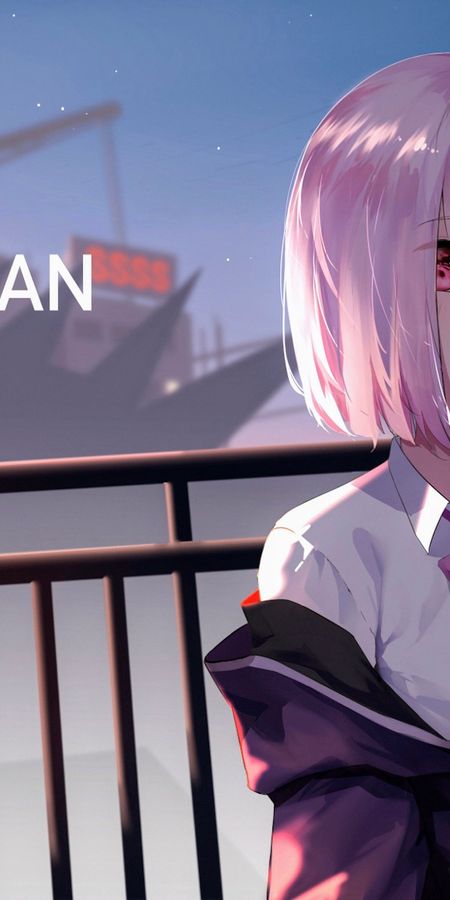 Phone wallpaper: Anime, Pink Hair, Short Hair, Pink Eyes, Ssss Gridman, Akane Shinjou free download