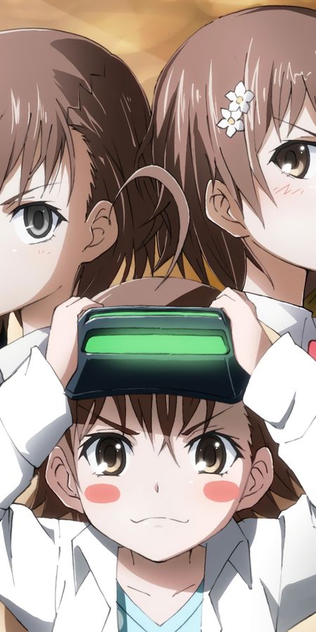 Phone wallpaper: Anime, School Uniform, Brown Eyes, Brown Hair, Short Hair, Mikoto Misaka, A Certain Magical Index, Sisters (Toaru Majutsu No Index), Last Order free download