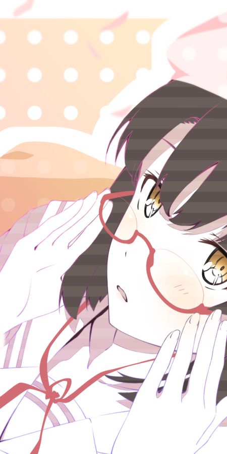 Phone wallpaper: Anime, Glasses, Hat, Brown Hair, Short Hair, Saekano: How To Raise A Boring Girlfriend, Megumi Katō free download