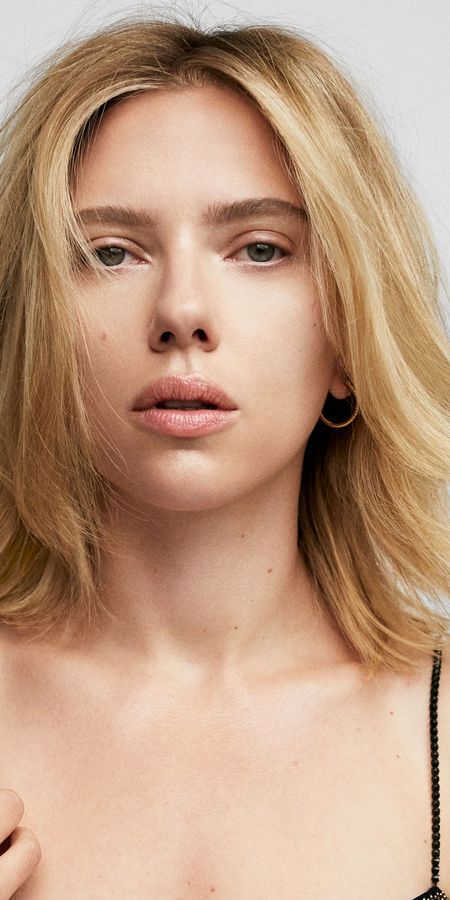 Phone wallpaper: Scarlett Johansson, Blonde, American, Celebrity, Short Hair, Actress free download