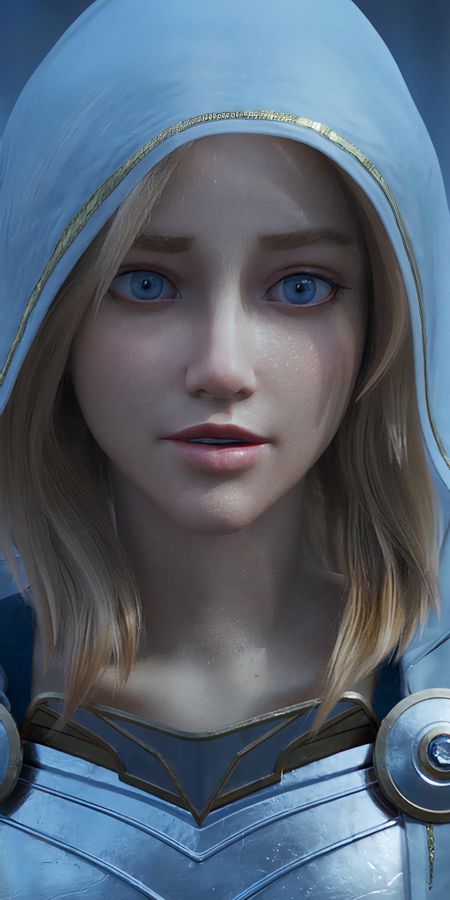 Phone wallpaper: League Of Legends, Blonde, Blue Eyes, Video Game, Short Hair, Lux (League Of Legends) free download