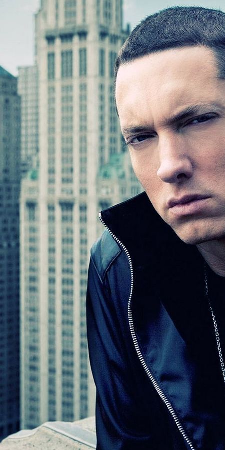 Phone wallpaper: Music, Eminem, Brown Hair, Short Hair, Rapper free download