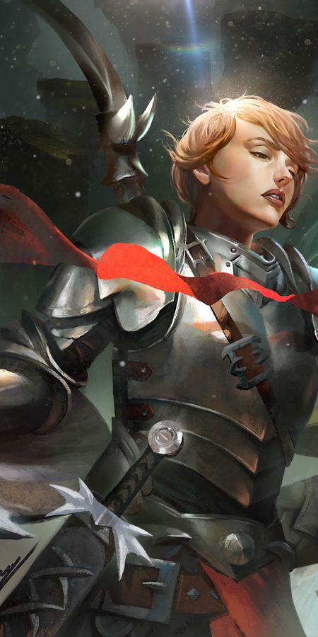 Phone wallpaper: Fantasy, Armor, Short Hair, Women Warrior, Woman Warrior free download