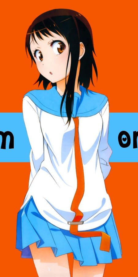 Phone wallpaper: Anime, Skirt, School Uniform, Brown Eyes, Brown Hair, Short Hair, Kosaki Onodera, Nisekoi free download