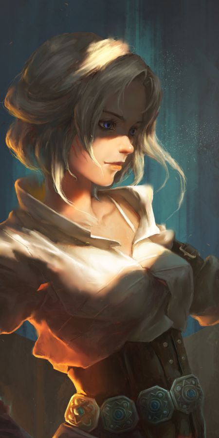 Phone wallpaper: Blue Eyes, Video Game, Short Hair, White Hair, Woman Warrior, The Witcher, The Witcher 3: Wild Hunt, Ciri (The Witcher) free download