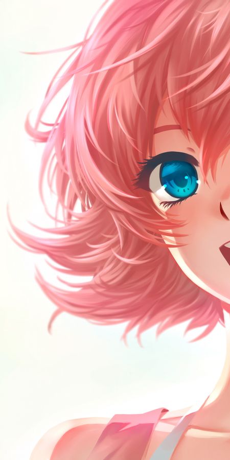 Phone wallpaper: Blue Eyes, Video Game, Short Hair, Doki Doki Literature Club!, Sayori (Doki Doki Literature Club!) free download