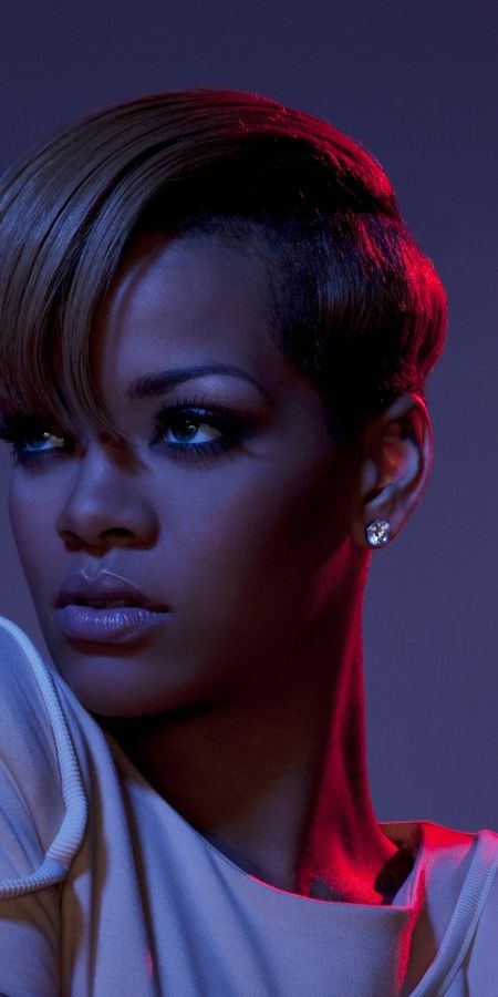 Phone wallpaper: Music, Rihanna, Singer, Short Hair, Barbadian free download