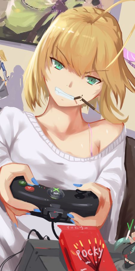 Phone wallpaper: Anime, Blonde, Short Hair, Saber (Fate Series), Fate/stay Night, Saber Lily, Fate Series free download