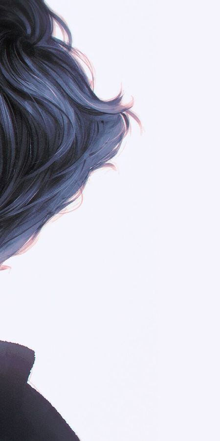 Phone wallpaper: Anime, Earrings, Original, Black Hair, Short Hair, Pink Eyes free download