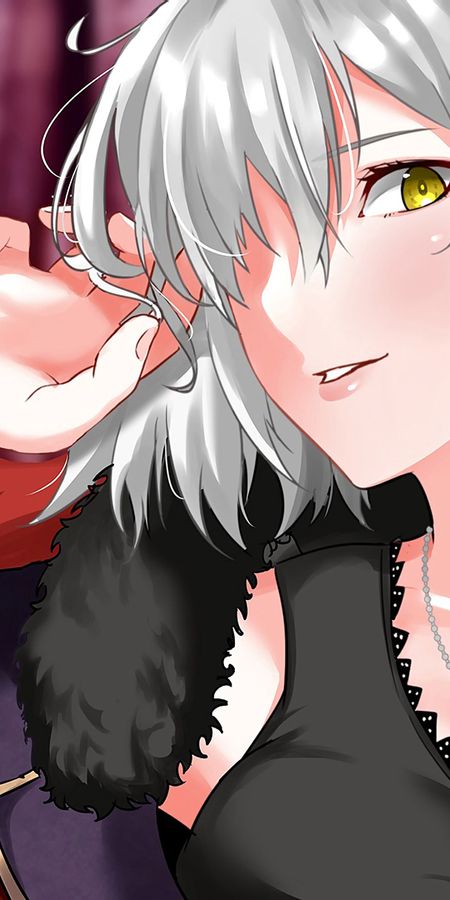 Phone wallpaper: Anime, Yellow Eyes, Short Hair, White Hair, Fate/grand Order, Jeanne D'arc Alter, Avenger (Fate/grand Order), Fate Series free download