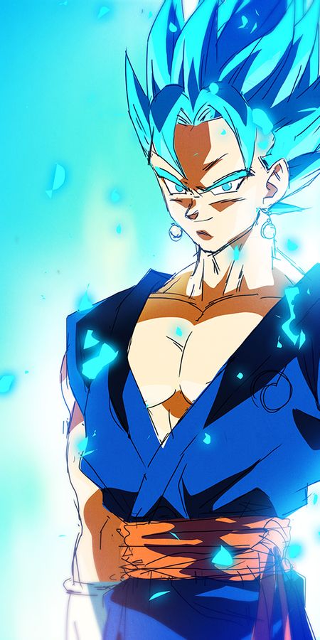 Phone wallpaper: Anime, Dragon Ball, Dragon Ball Super, Super Saiyan Blue, Vegito (Dragon Ball) free download