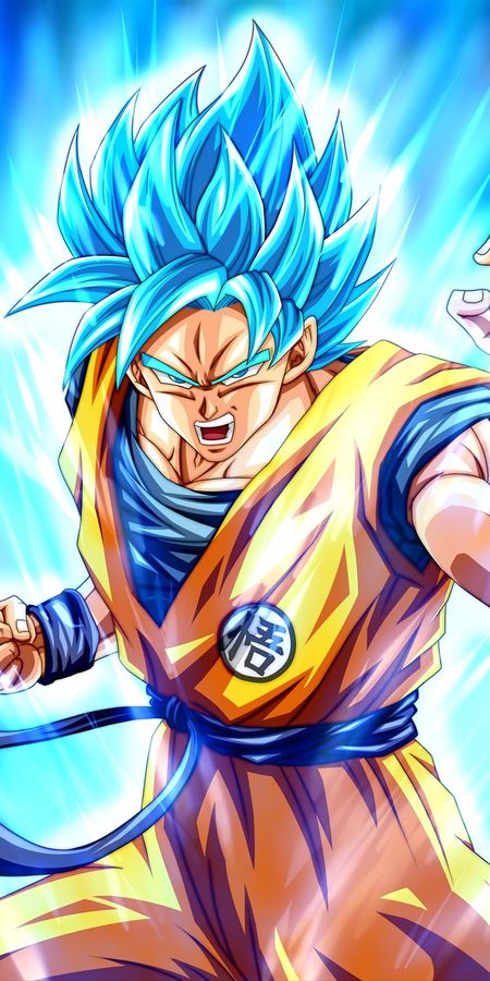 Phone wallpaper: Anime, Dragon Ball, Goku, Dragon Ball Super, Super Saiyan Blue free download