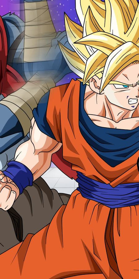 Phone wallpaper: Anime, Dragon Ball, Goku, Dragon Ball Super, Bergamo (Dragon Ball) free download