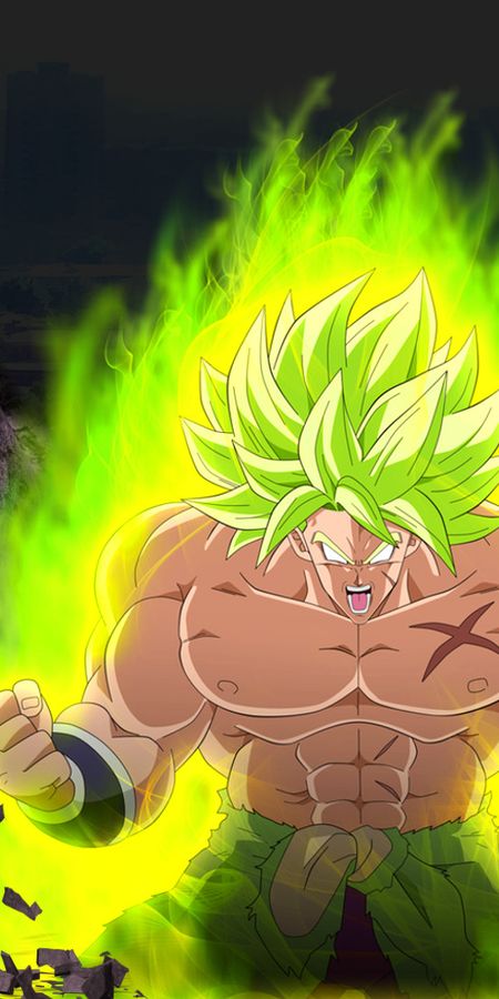 Phone wallpaper: Anime, Dragon Ball, Broly (Dragon Ball), Dragon Ball Super, Kefla (Dragon Ball), Super Saiyan Green free download