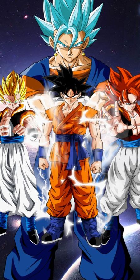 Phone wallpaper: Anime, Dragon Ball, Goku, Gogeta (Dragon Ball), Dragon Ball Super, Vegito (Dragon Ball), Ssgss Vegito, Ss4 Gogeta free download