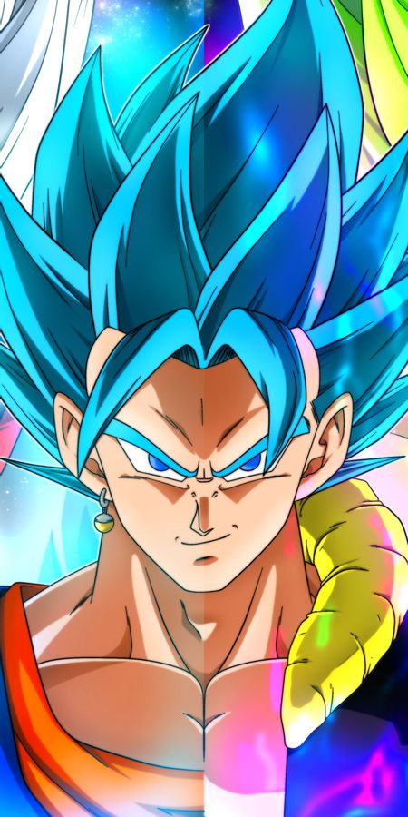 Phone wallpaper: Anime, Crossover, Gogeta (Dragon Ball), Dragon Ball Super, Super Saiyan Blue, Dragon Ball Super: Broly free download