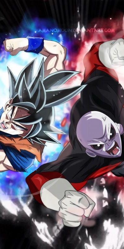 Phone wallpaper: Anime, Dragon Ball, Goku, Dragon Ball Super, Ultra Instinct (Dragon Ball), Jiren (Dragon Ball) free download