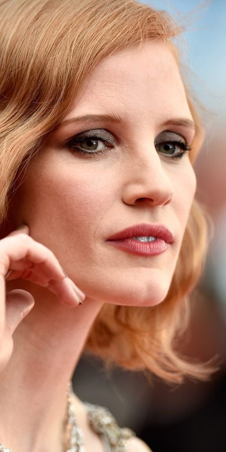 Phone wallpaper: Redhead, American, Celebrity, Short Hair, Actress, Jessica Chastain free download