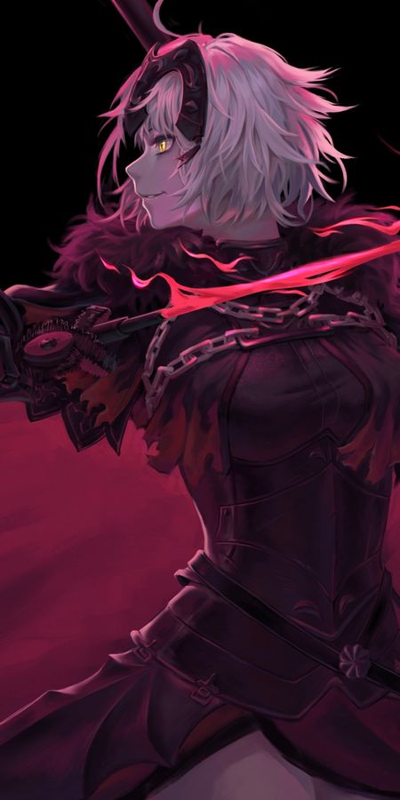 Phone wallpaper: Anime, Yellow Eyes, Short Hair, Fate/grand Order, Jeanne D'arc Alter, Avenger (Fate/grand Order), Fate Series free download
