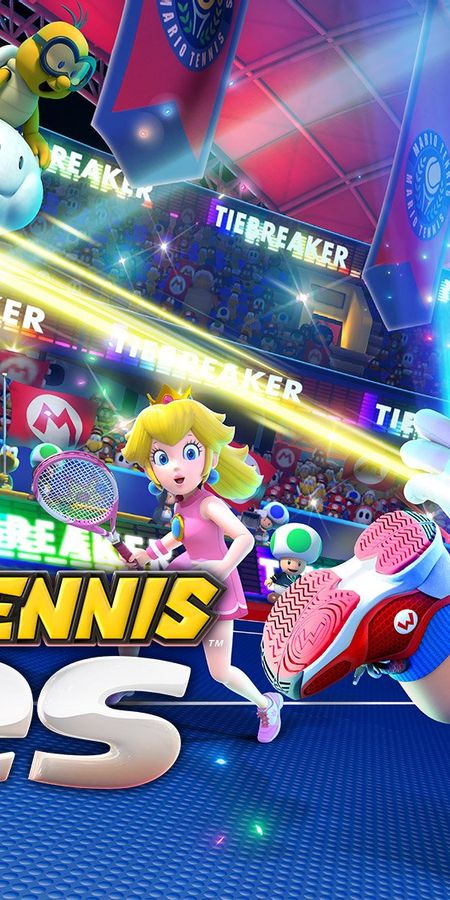 Phone wallpaper: Mario, Video Game, Princess Peach, Mario Tennis Aces free download
