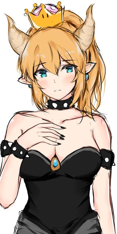 Phone wallpaper: Mario, Video Game, Bowsette free download