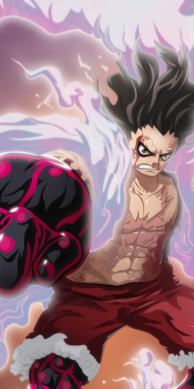 Phone wallpaper: Anime, Angry, One Piece, Monkey D Luffy, Gear Fourth free download