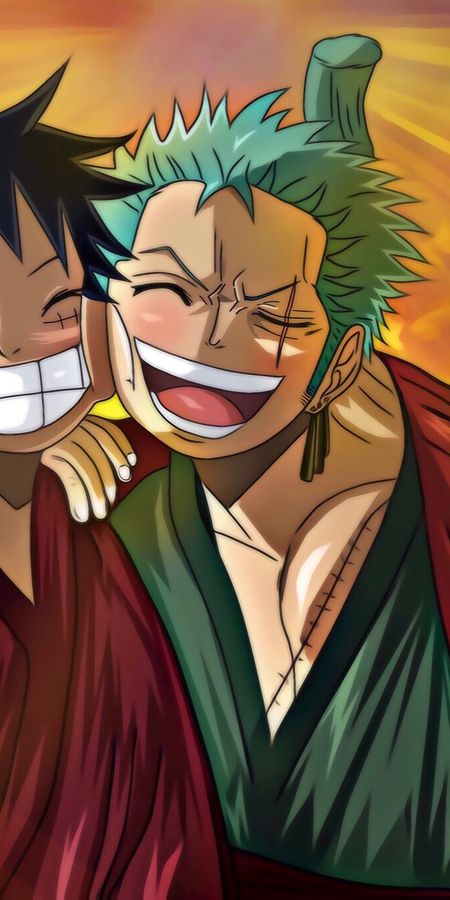 Phone wallpaper: Roronoa Zoro, Monkey D Luffy, One Piece, Anime free download