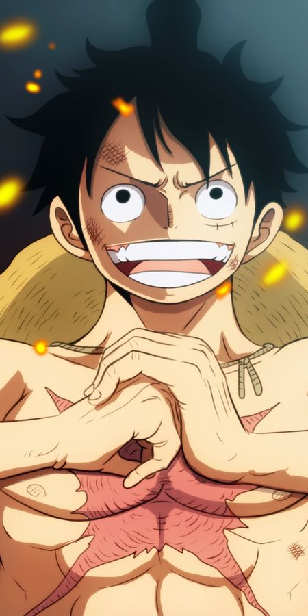 Phone wallpaper: Monkey D Luffy, One Piece, Anime free download