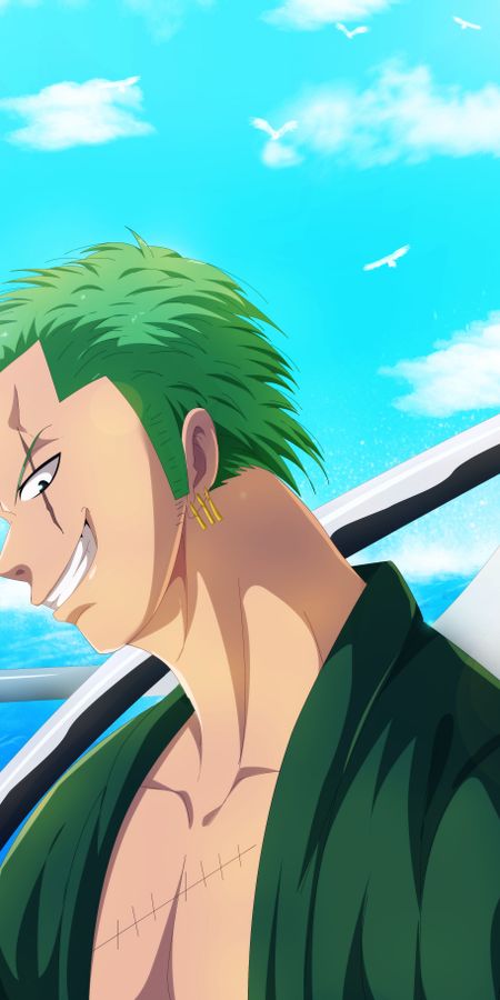 Phone wallpaper: Roronoa Zoro, One Piece, Anime free download