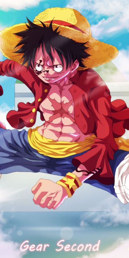 Phone wallpaper: Monkey D Luffy, One Piece, Anime free download